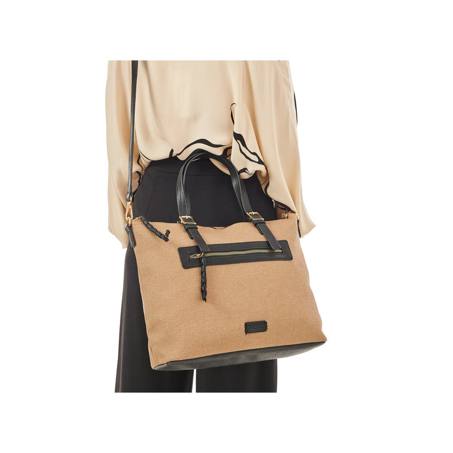 Rieker H1531 Bag-Beige/Black