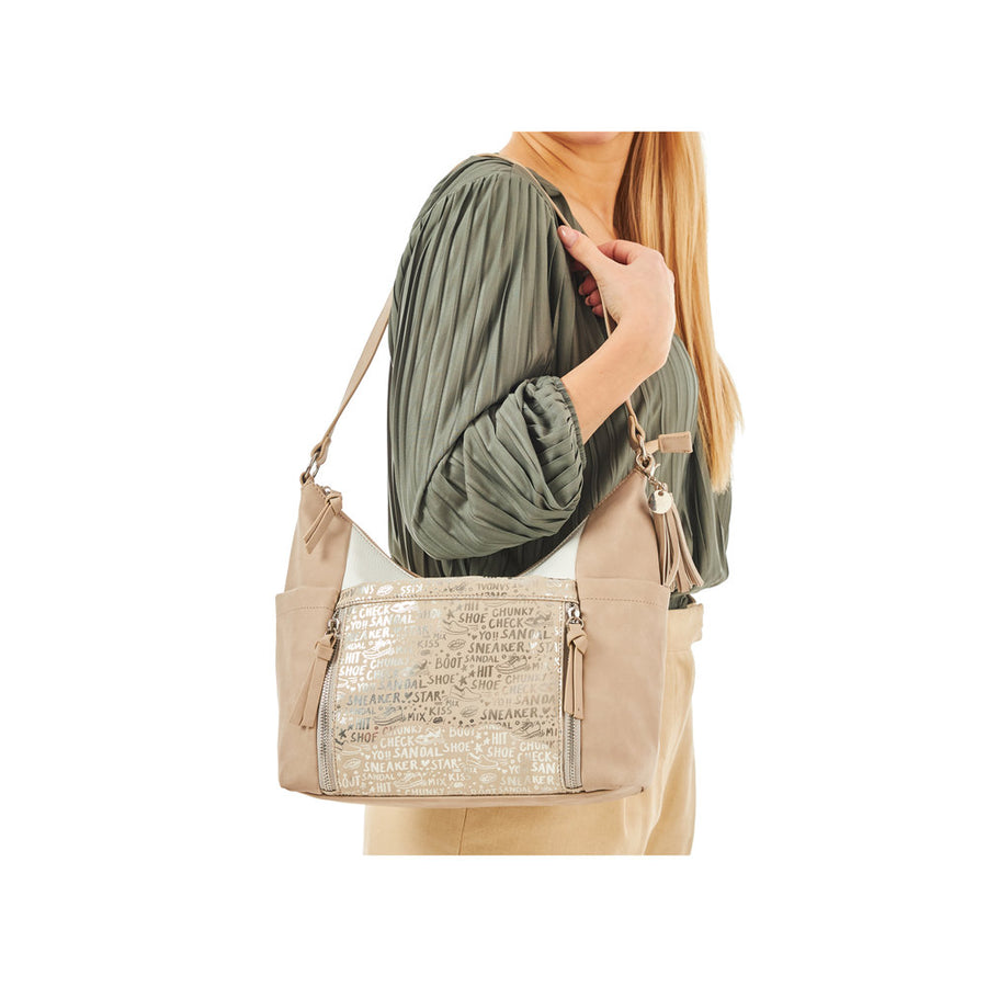 Rieker H1538 Bag-Ginger/Silv