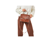 Rieker H1651 Crossbody Bag-Tan