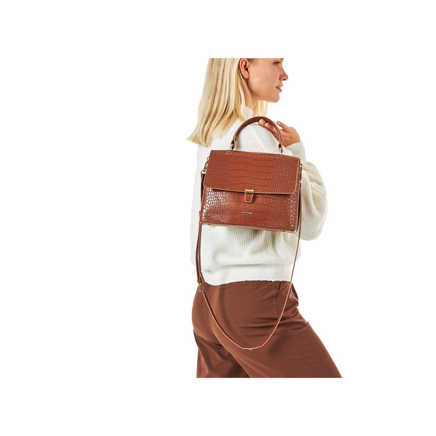 Rieker H1651 Crossbody Bag-Tan