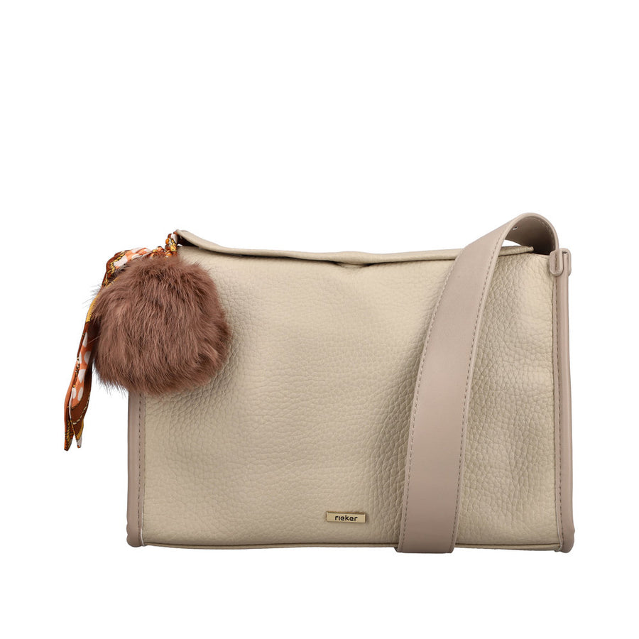 Rieker H1656 Ladies Handbag-Taupe