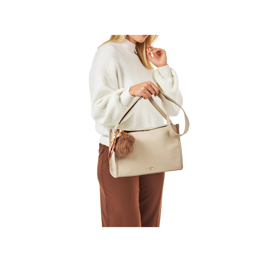 Rieker H1656 Ladies Handbag-Taupe