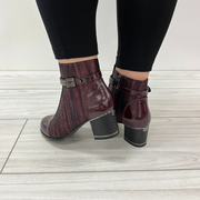 Redz H701 Ankle Boot-WINE