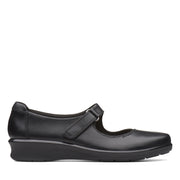 Clarks Hope Henley Shoe-Black Lea E