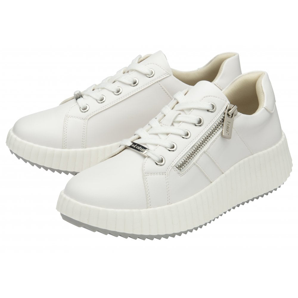 Lotus Kora Ladies Shoe-White