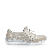 Rieker L3252-92 Ladies Shoes-Beige Multi