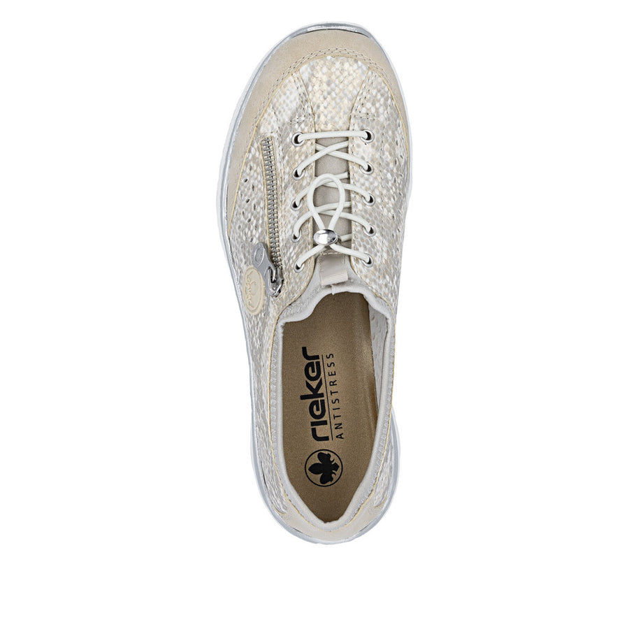 Rieker L3252-92 Ladies Shoes-Beige Multi
