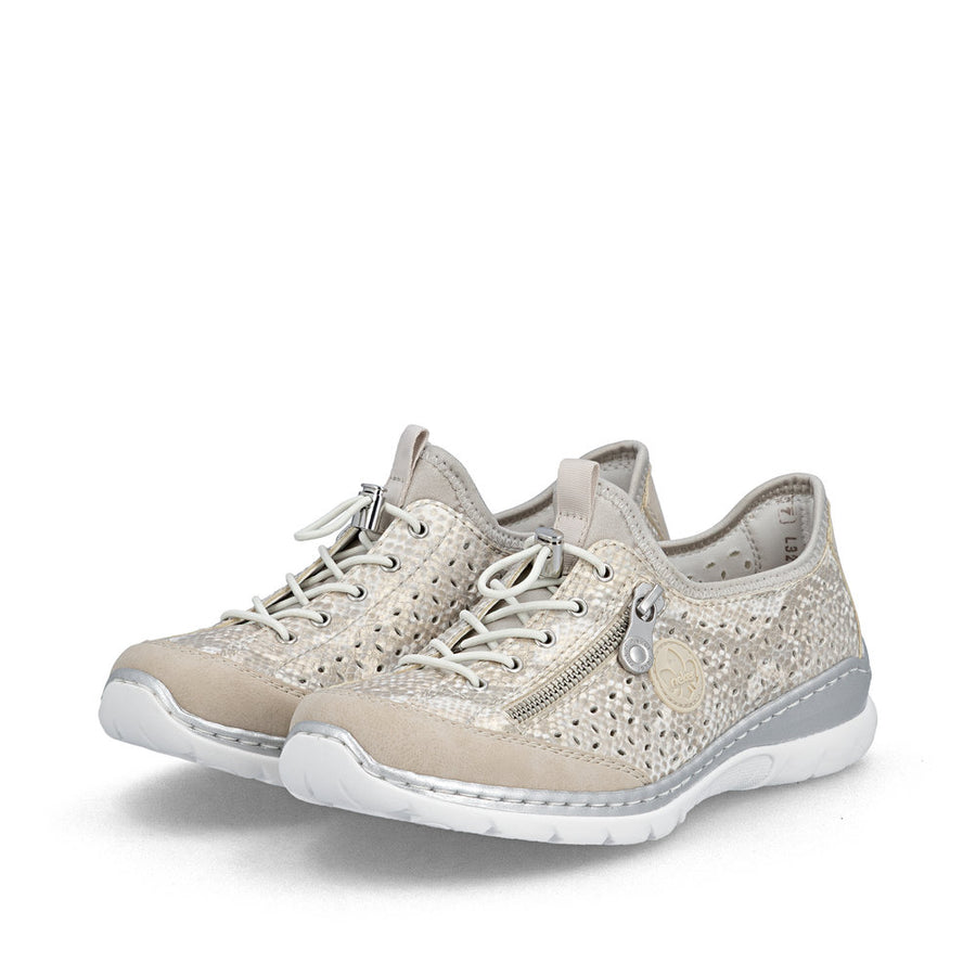 Rieker L3252-92 Ladies Shoes-Beige Multi