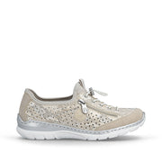 Rieker L3252-92 Ladies Shoes-Beige Multi