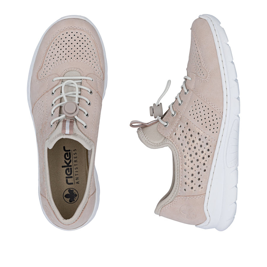 Rieker L3254-32 Ladies Shoes-Rose