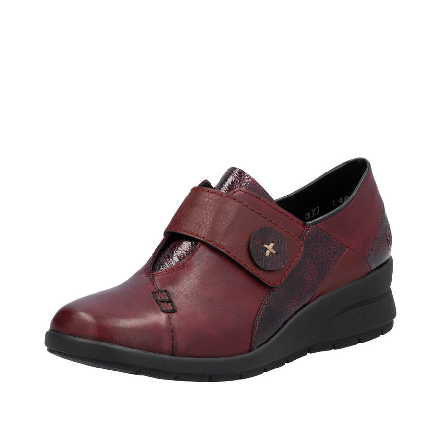 Rieker L4856 Ladies Shoe-Wine