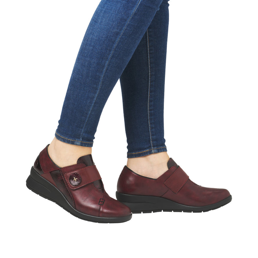 Rieker L4856 Ladies Shoe-Wine