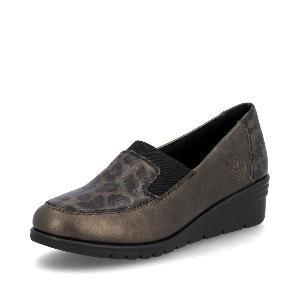 Rieker L5351-90 Ladies' Shoes-Bronze