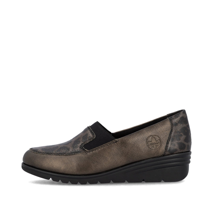 Rieker L5351-90 Ladies' Shoes-Bronze
