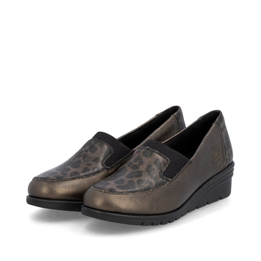 Rieker L5351-90 Ladies' Shoes-Bronze