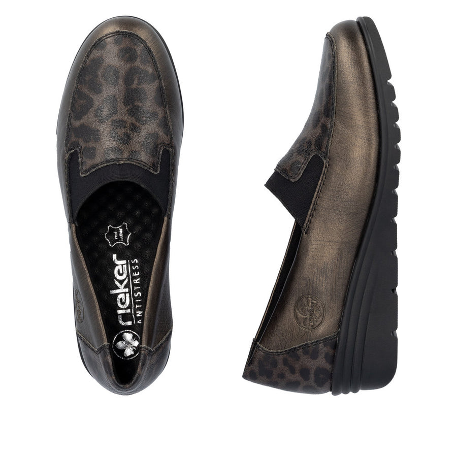 Rieker L5351-90 Ladies' Shoes-Bronze
