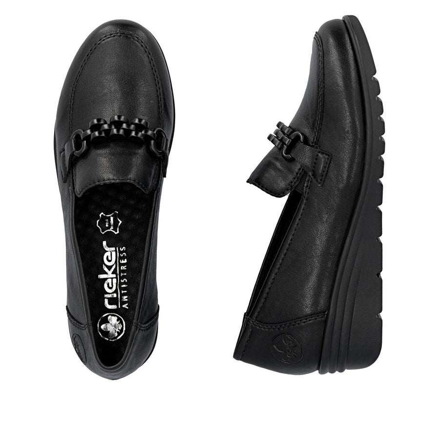 Rieker L5361-00 Shoes-BLACK