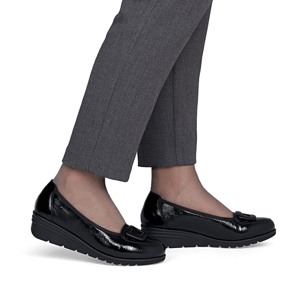 Rieker L5362-00 Ladies' Shoe-Black