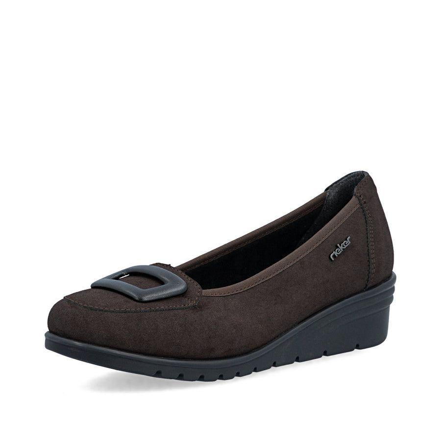 Rieker L5362-25 Ladies' Shoe-Dark Brown