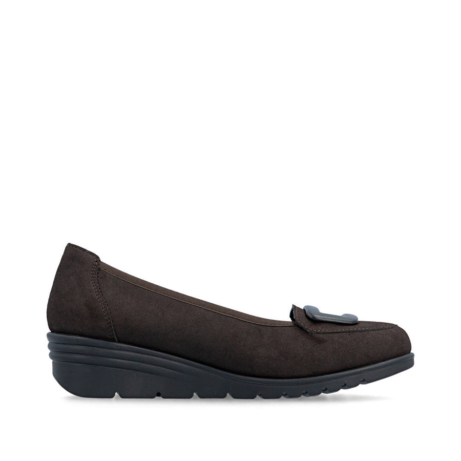 Rieker L5362-25 Ladies' Shoe-Dark Brown