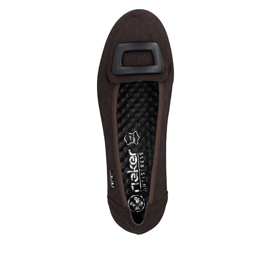 Rieker L5362-25 Ladies' Shoe-Dark Brown
