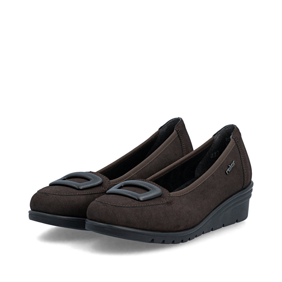 Rieker L5362-25 Ladies' Shoe-Dark Brown