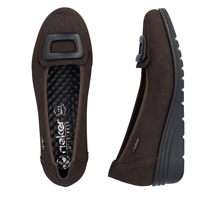 Rieker L5362-25 Ladies' Shoe-Dark Brown