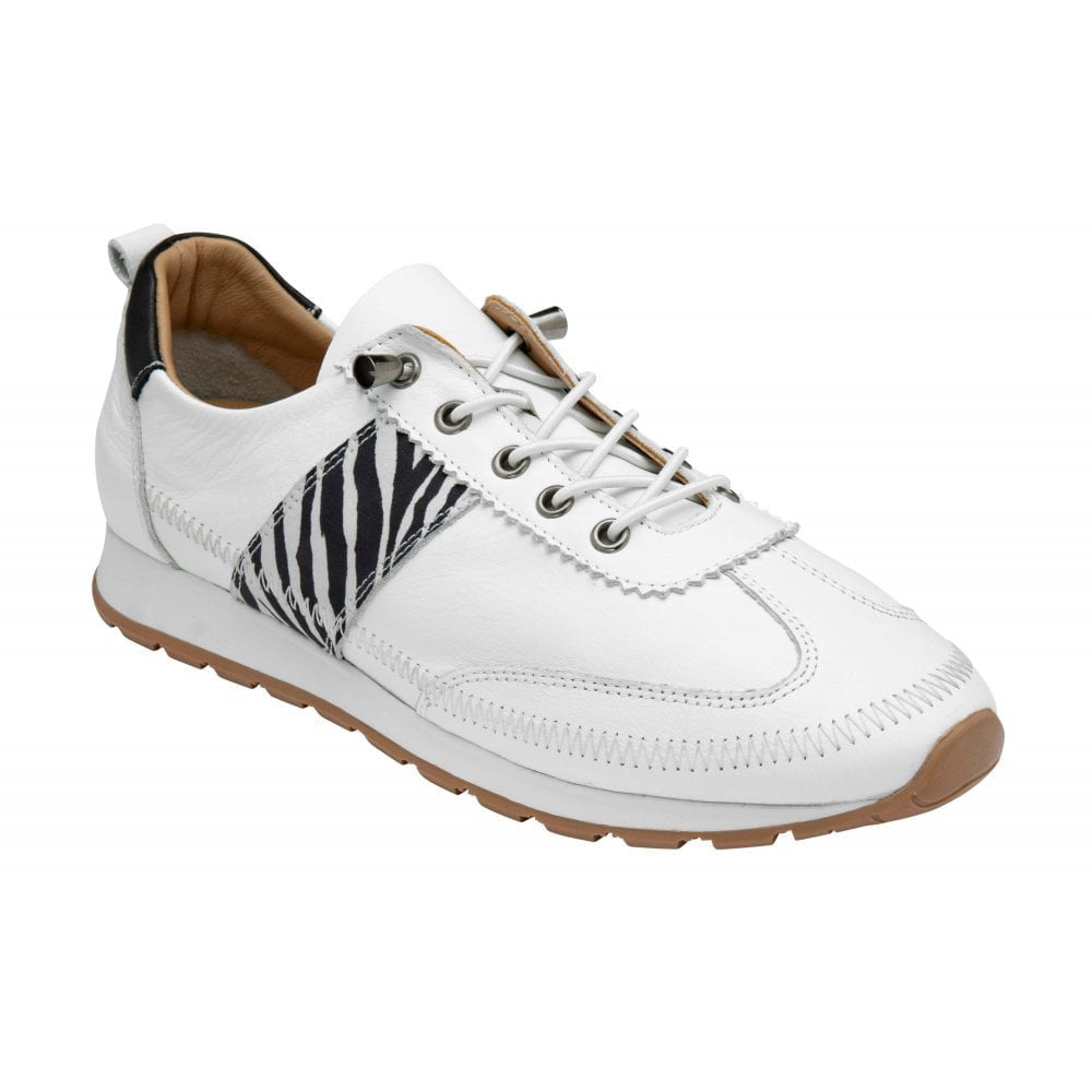 Lotus Lola Ladies Shoe-White Print