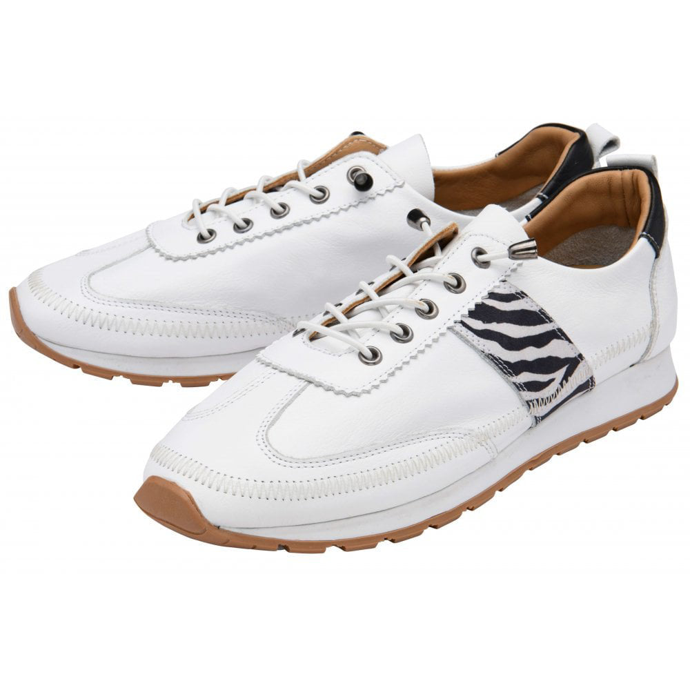 Lotus Lola Ladies Shoe-White Print