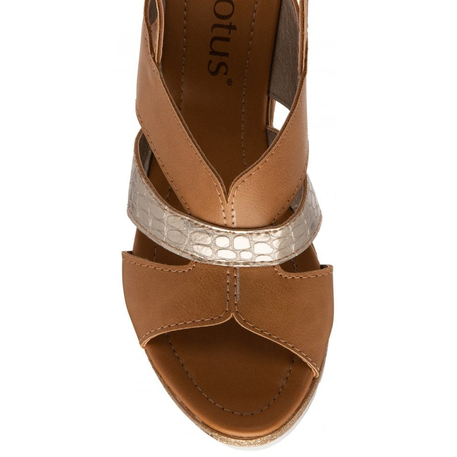 Lotus Luisa Sandal-Tan