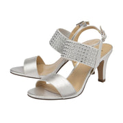 Lotus Aurora Sandals-Silver