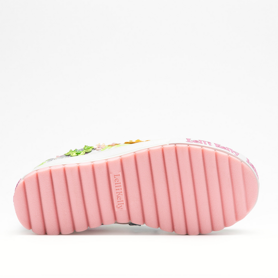 Lelli Kelly 4911 Eloise Shoe-White/Pink