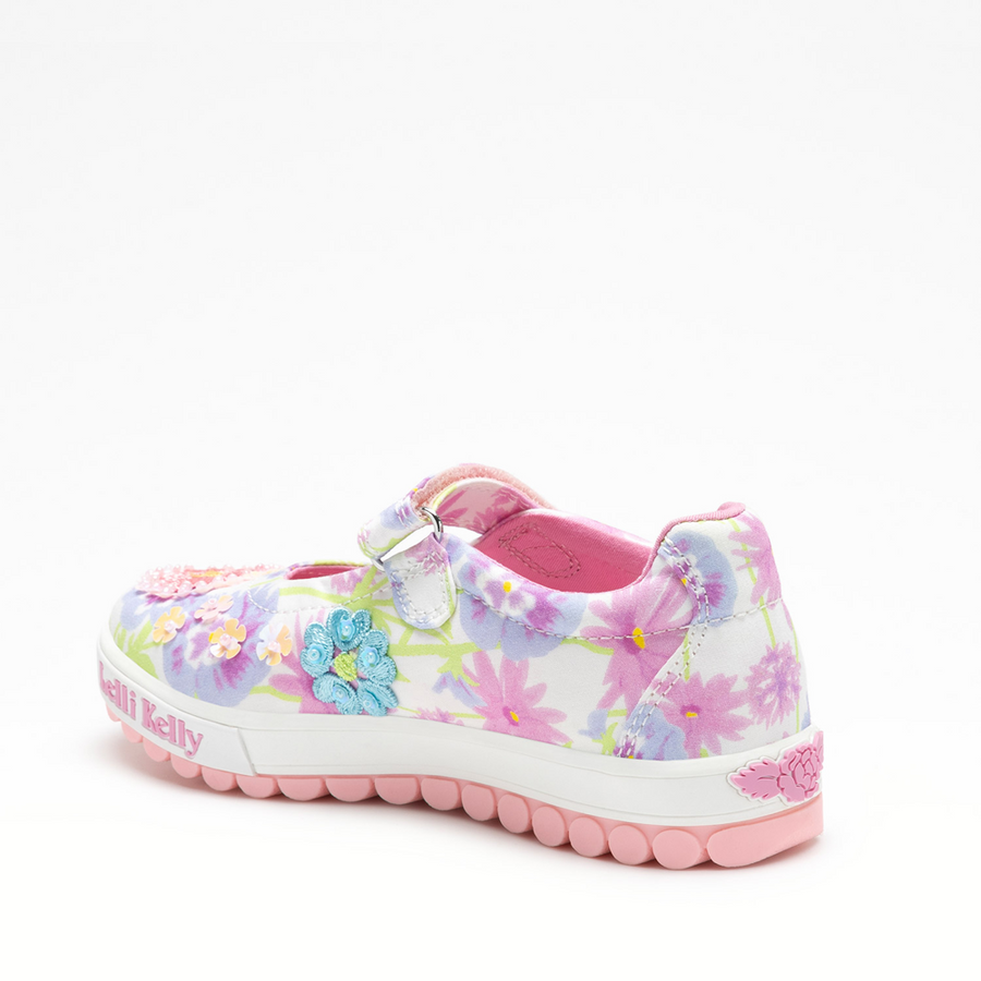 Lelli Kelly 4911 Eloise Shoe-White/Pink
