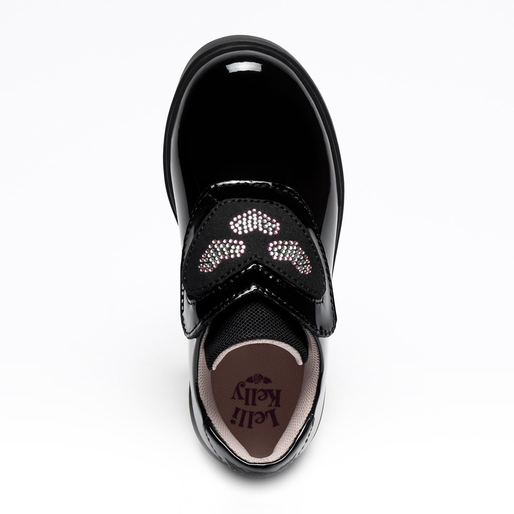 Lelli Kelly Eloise School Shoe-Black Patent F