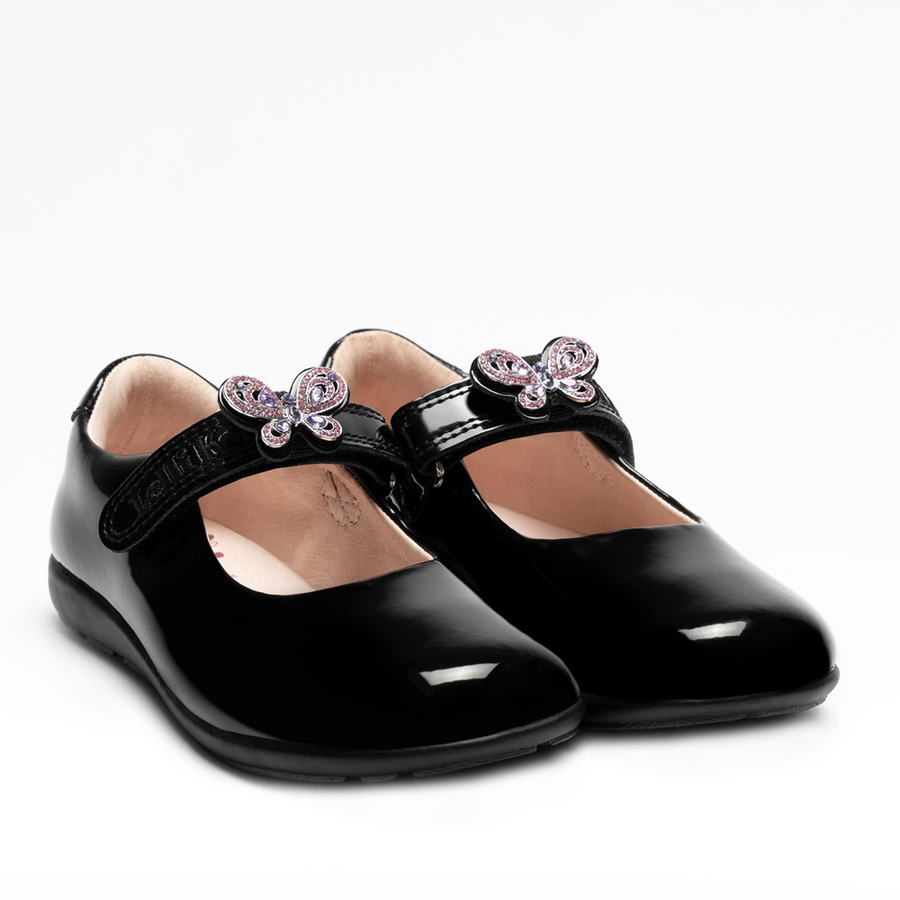 Lelli Kelly Melody School Shoe-Black Patent G