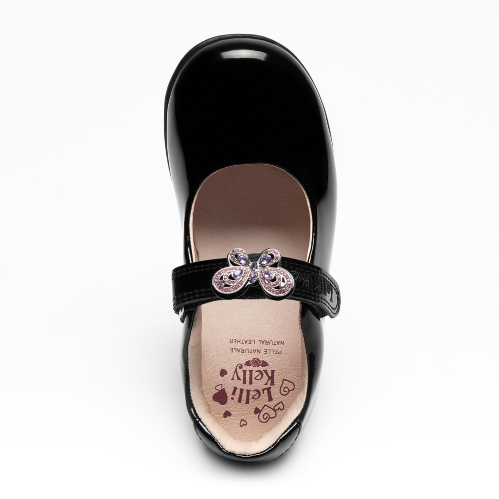 Lelli Kelly Melody School Shoe-Black Patent G