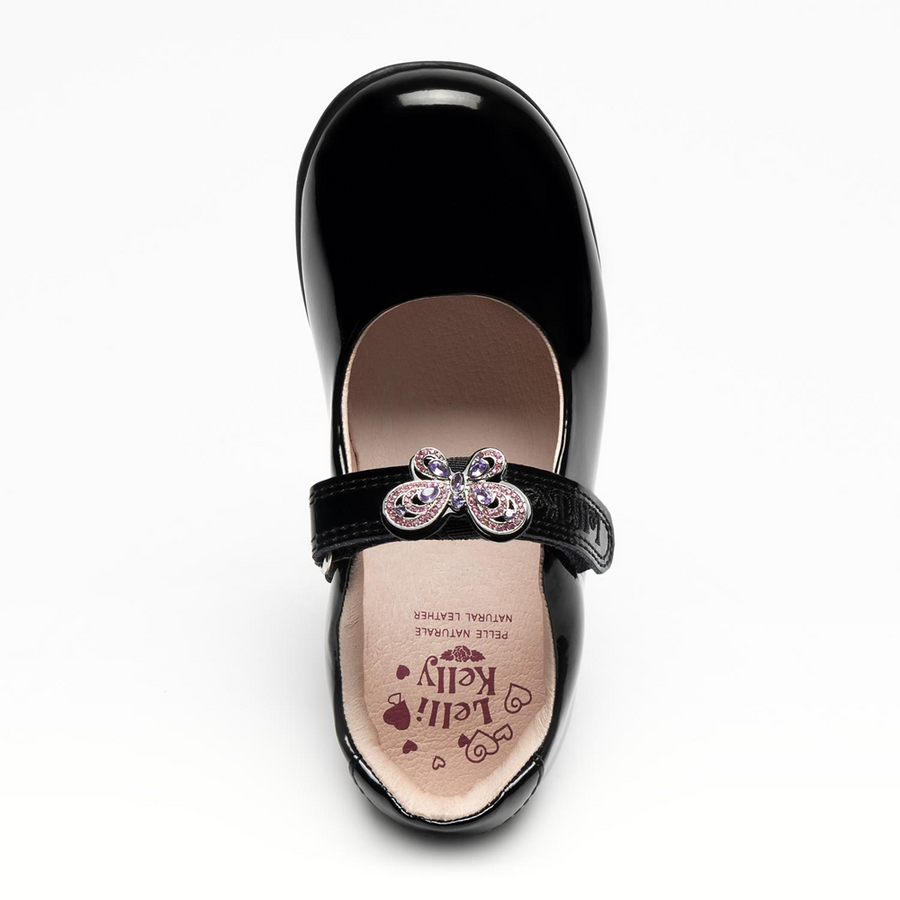 Lelli Kelly Melody School Shoe-Black Patent G