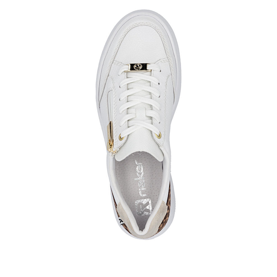 Rieker M1900-80 Ladies Sneaker-White Multi