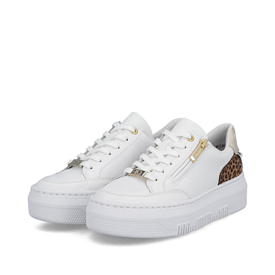 Rieker M1900-80 Ladies Sneaker-White Multi
