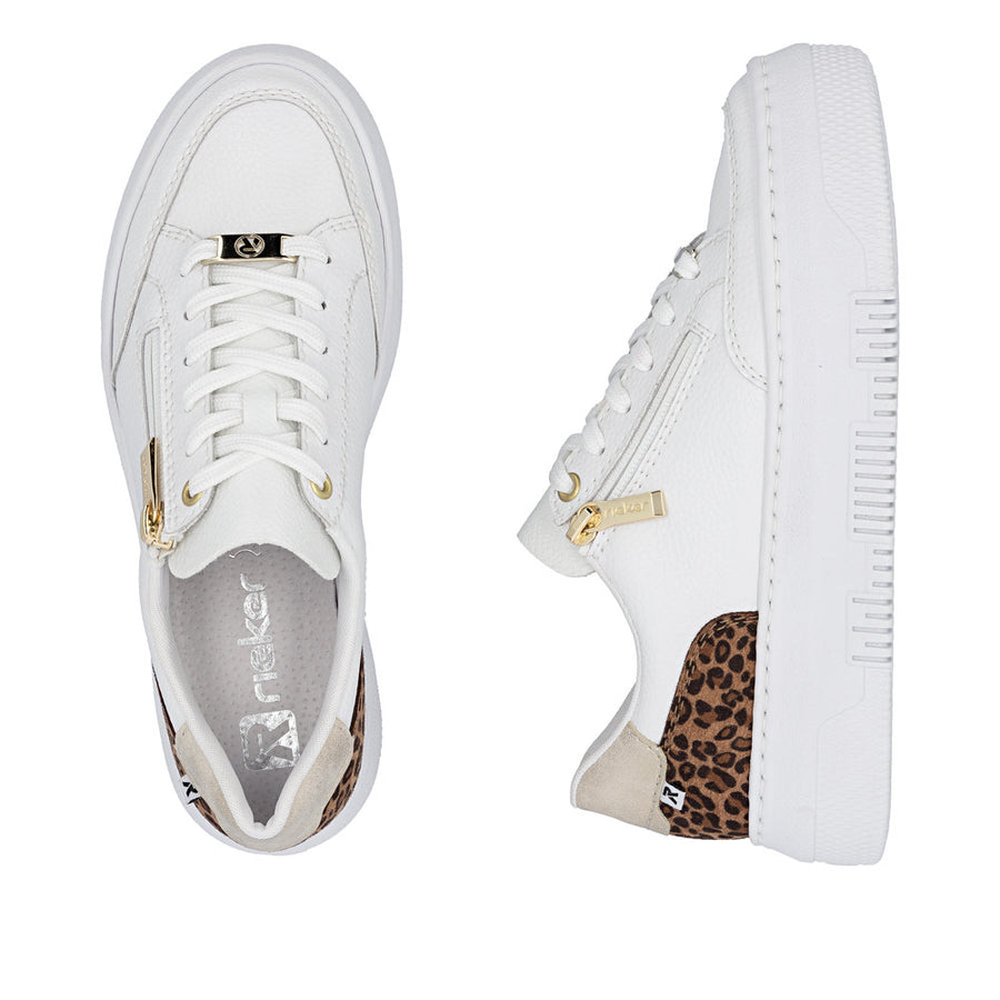Rieker M1900-80 Ladies Sneaker-White Multi