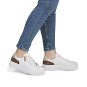 Rieker M1900-80 Ladies Sneaker-White Multi
