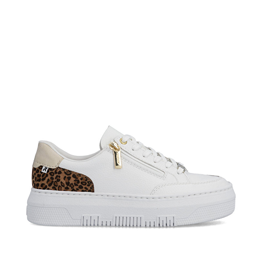 Rieker M1900-80 Ladies Sneaker-White Multi