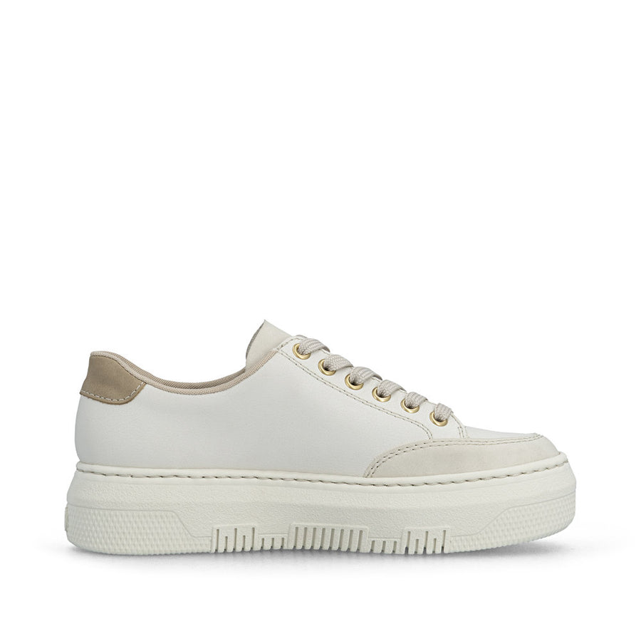 Rieker M1912-00 Sneakers-Beige/Gold