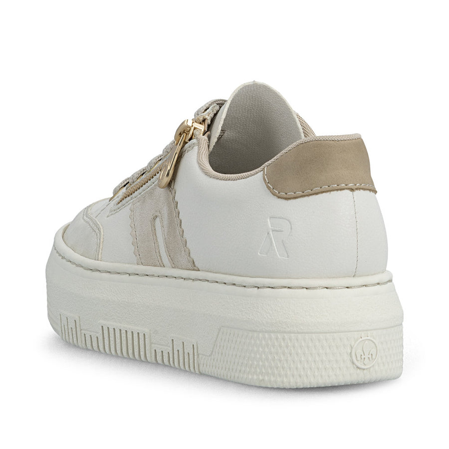Rieker M1912-00 Sneakers-Beige/Gold
