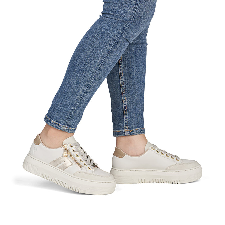 Rieker M1912-00 Sneakers-Beige/Gold