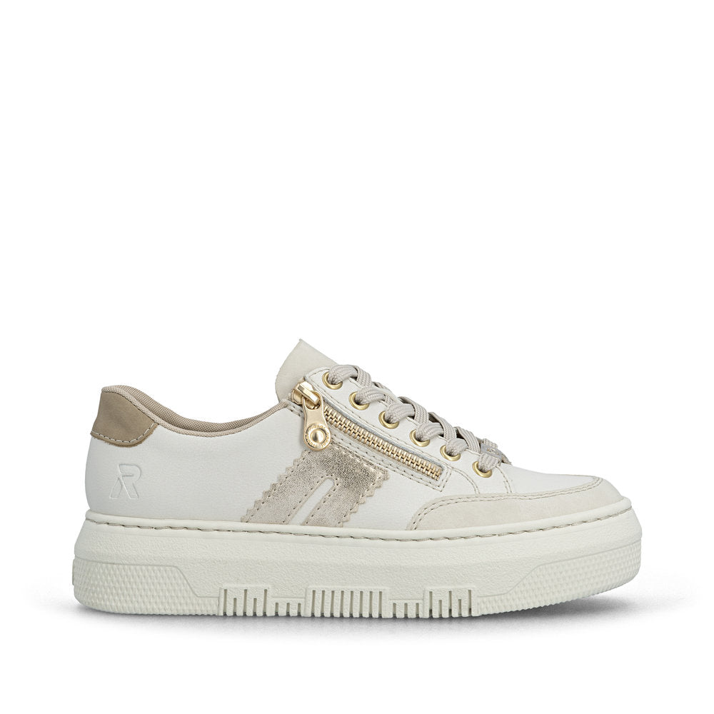 Rieker M1912-00 Sneakers-Beige/Gold