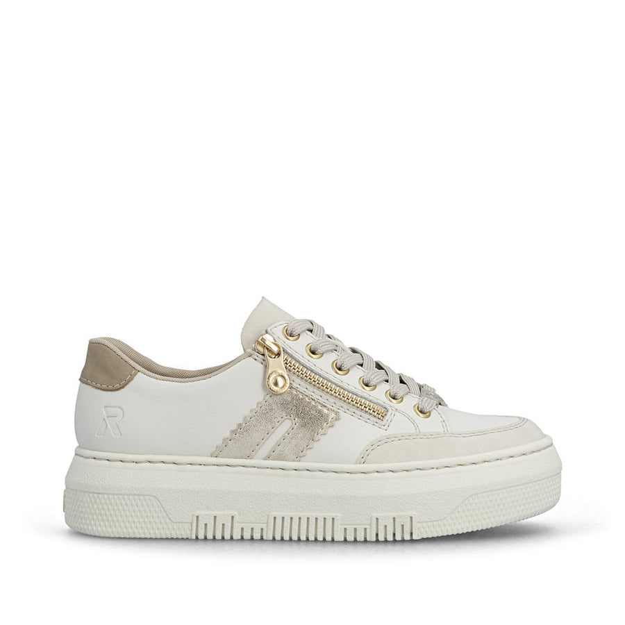 Rieker M1912-00 Sneakers-Beige/Gold