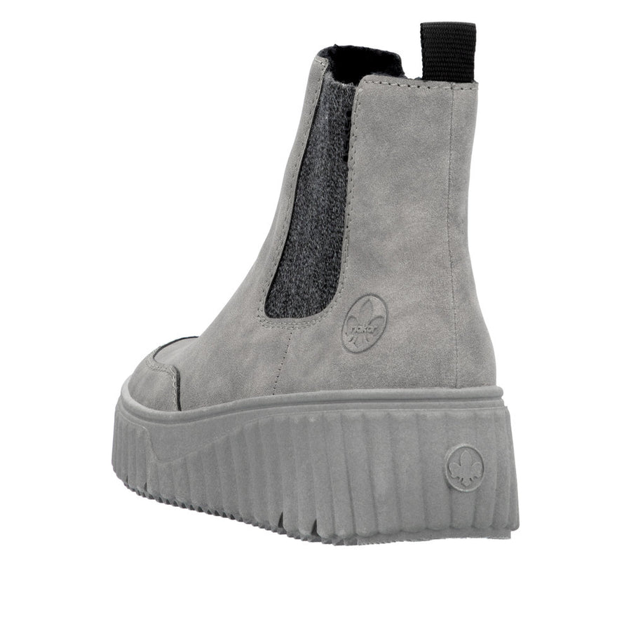 Rieker N2553 Ankle Boot-Grey