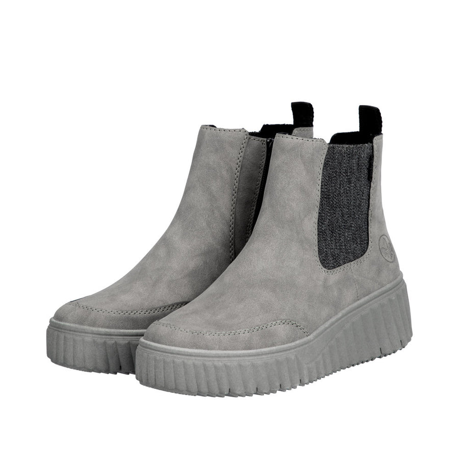 Rieker N2553 Ankle Boot-Grey