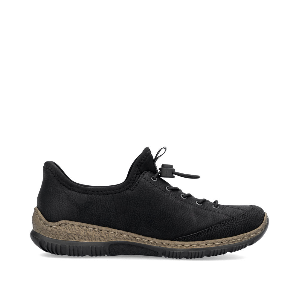 Rieker N3267-01 Ladies' Sneaker-Black